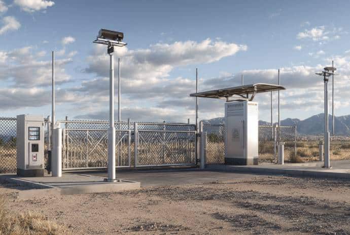 Automated security gate with surveillance